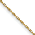 Gold (10K & 14K) Carded Cable Rope Chain - 14k Yellow Gold / 14 in / 0.95 mm