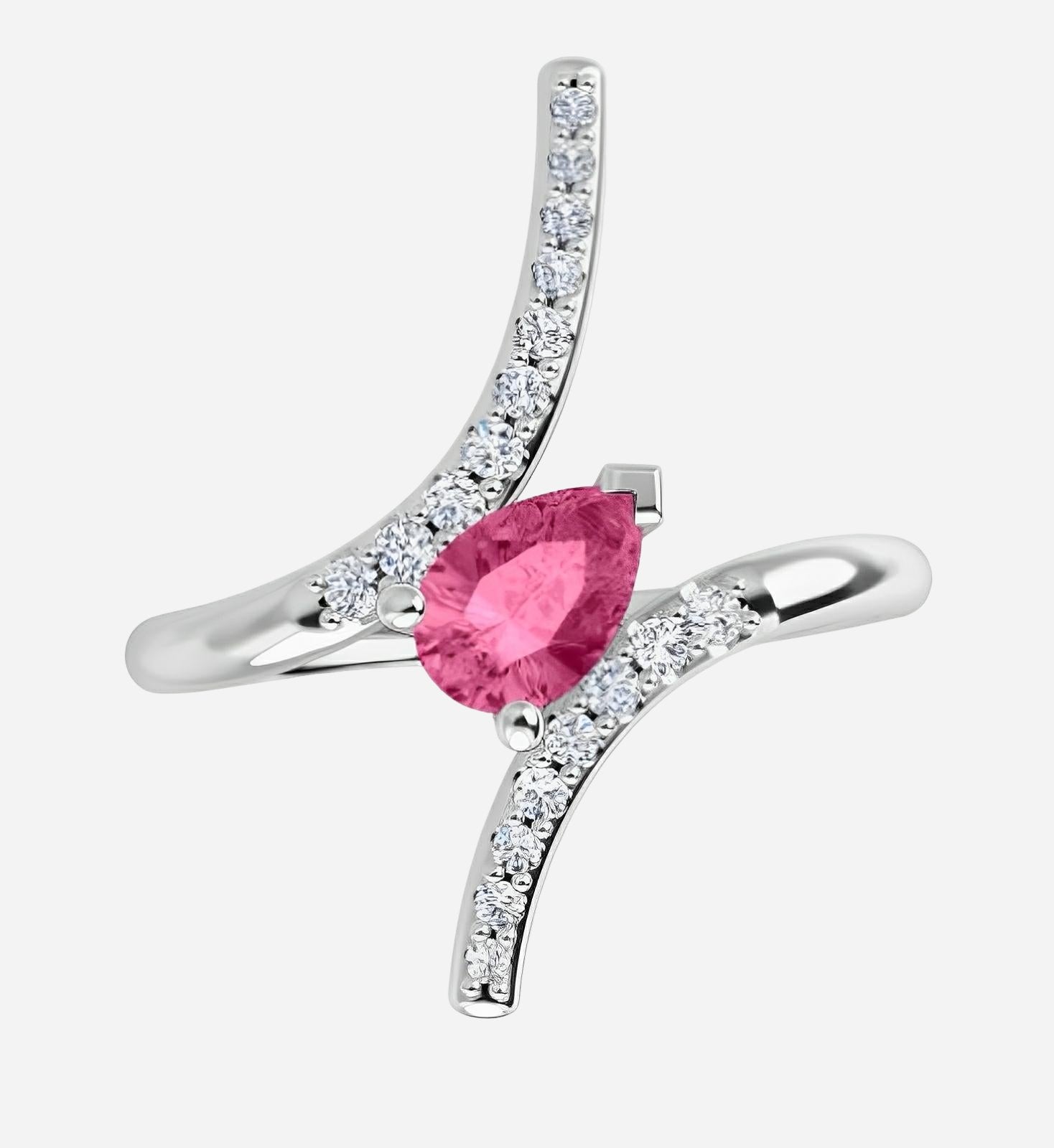 Color gem ring yellow gold ruby diamond