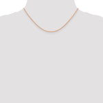 Gold (10K & 14K) Carded Cable Rope Chain - 14k Rose Gold / 16 in / 1.15 mm