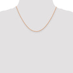 Gold (10K & 14K) Carded Cable Rope Chain - 14k Rose Gold / 18 in / 1.15 mm