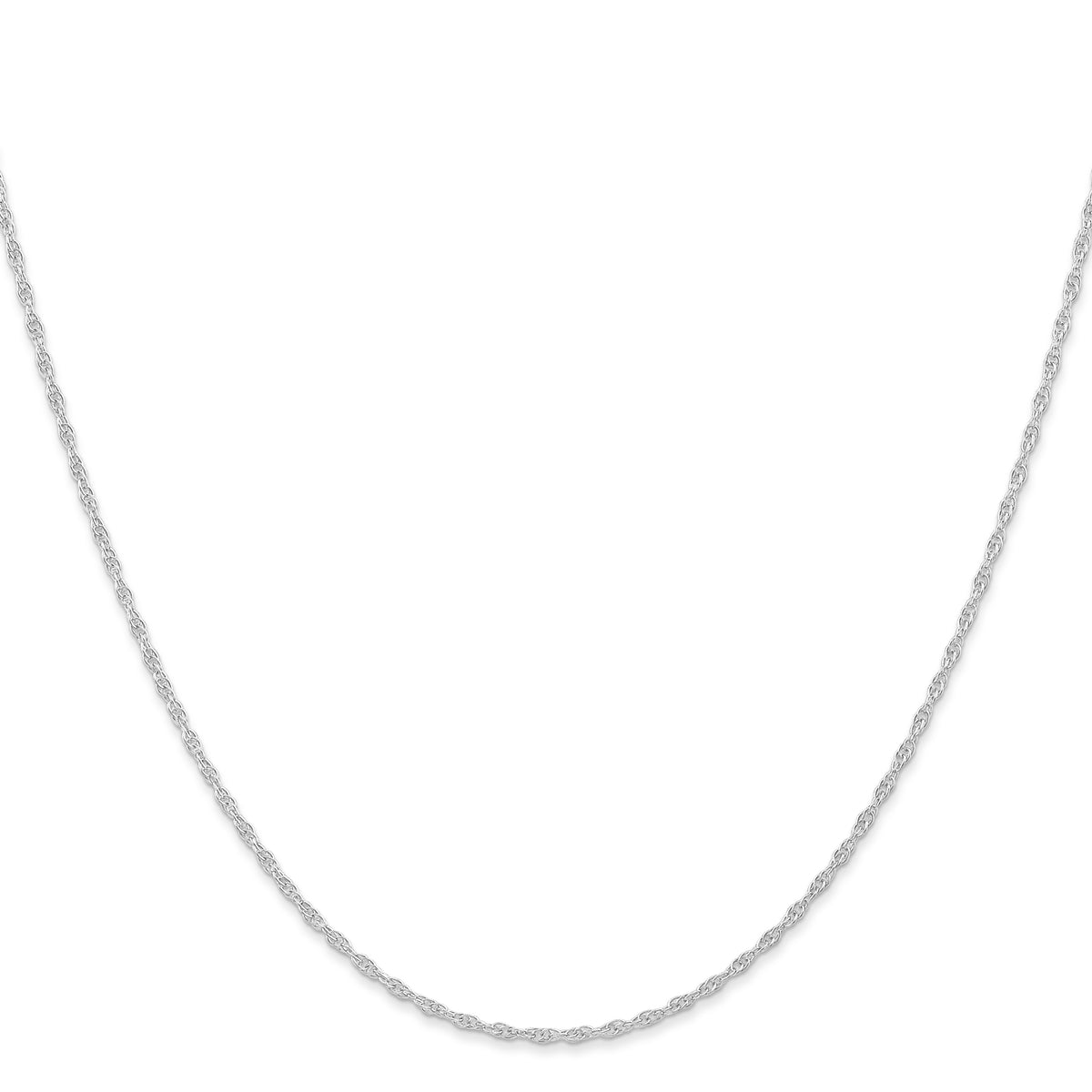 Gold (10K & 14K) Carded Cable Rope Chain - 14k White Gold / 16 in / 1.15 mm