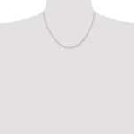 Gold (10K & 14K) Carded Cable Rope Chain - 14k White Gold / 18 in / 1.15 mm