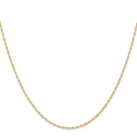 Gold (10K & 14K) Carded Cable Rope Chain - 14k Yellow Gold / 16 in / 1.15 mm