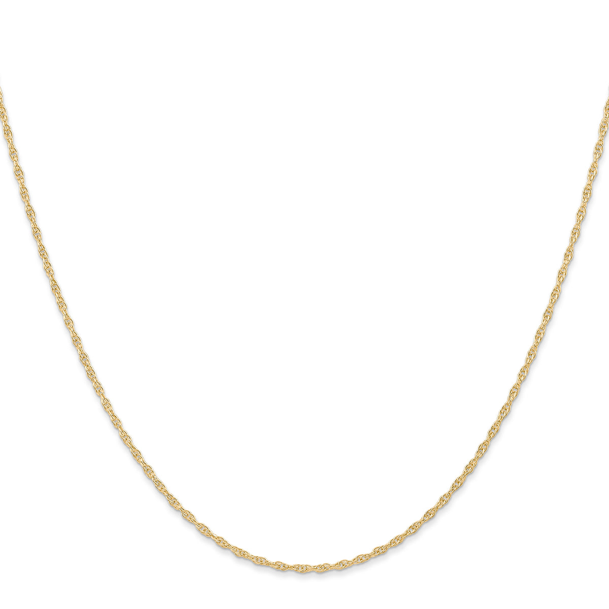 Gold (10K & 14K) Carded Cable Rope Chain - 14k Yellow Gold / 16 in / 1.15 mm