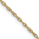 Gold (10K & 14K) Carded Cable Rope Chain - 14k Yellow Gold / 16 in / 1.15 mm