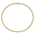 14k Yellow Gold Polished Double-Sided Heart Bracelet, view 4 - 5.5 in