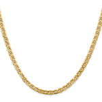 Gold (10K & 14K) Semi-Solid Anchor Chain - 14k Yellow Gold / 16 in / 4 mm