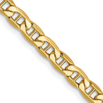 Gold (10K & 14K) Semi-Solid Anchor Chain - 14k Yellow Gold / 16 in / 4 mm