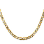 Gold (10K & 14K) Semi-Solid Anchor Chain - 14k Yellow Gold / 18 in / 4.75 mm