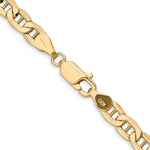 Gold (10K & 14K) Semi-Solid Anchor Chain - 14k Yellow Gold / 18 in / 4.75 mm