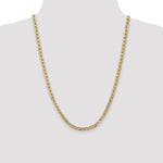 Gold (10K & 14K) Semi-Solid Anchor Chain - 14k Yellow Gold / 24 in / 4.75 mm