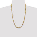 Gold (10K & 14K) Semi-Solid Anchor Chain - 14k Yellow Gold / 26 in / 5.5 mm