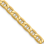 Gold (10K & 14K) Semi-Solid Anchor Chain Bracelet - 14k Yellow Gold / 9 in / 5.5 mm