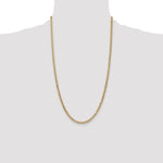 Gold (10K & 14K) Semi-Solid Curb Link Chain - 14k Yellow Gold / 26 in / 3.35 mm