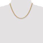 Gold (10K & 14K) Semi-Solid Curb Link Chain - 14k Yellow Gold / 18 in / 4.3 mm
