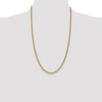 Gold (10K & 14K) Semi-Solid Curb Link Chain - 14k Yellow Gold / 26 in / 4.3 mm