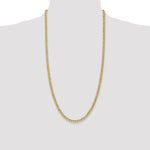 Gold (10K & 14K) Semi-Solid Curb Link Chain - 14k Yellow Gold / 28 in / 4.3 mm