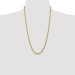 Gold (10K & 14K) Semi-Solid Curb Link Chain - 14k Yellow Gold / 26 in / 5.25 mm