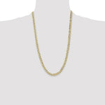 Gold (10K & 14K) Semi-Solid Curb Link Chain - 14k Yellow Gold / 26 in / 6.5 mm