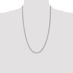 Gold (10K & 14K) Semi-Solid Figaro Chain - 14k White Gold / 26 in / 2.5 mm