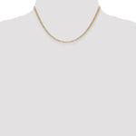 Gold (10K & 14K) Semi-Solid Figaro Chain - 14k Yellow Gold / 16 in / 2.5 mm