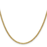 Gold (10K & 14K) Semi-Solid Anchor Chain - 14k Yellow Gold / 16 in / 2.4 mm