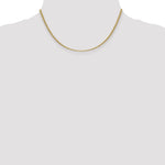 Gold (10K & 14K) Semi-Solid Anchor Chain - 14k Yellow Gold / 16 in / 2.4 mm