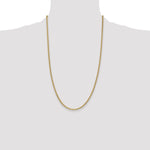 Gold (10K & 14K) Semi-Solid Anchor Chain - 14k Yellow Gold / 26 in / 2.4 mm