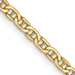 Gold (10K & 14K) Semi-Solid Anchor Chain - 14k Yellow Gold / 16 in / 2.4 mm