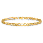 Gold (10K & 14K) Semi-Solid Anchor Chain Anklet - 3.2 mm