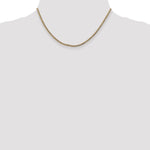 Gold (10K & 14K) Semi-Solid Curb Link Chain - 14k Yellow Gold / 16 in / 2.5 mm