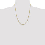 Gold (10K & 14K) Semi-Solid Curb Link Chain - 14k Yellow Gold / 22 in / 2.5 mm