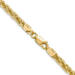 Gold (10K & 14K) Semi-Solid Diamond-Cut Rope Chain - 14k Yellow Gold / 16 in / 3.3 mm