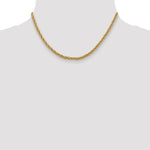 Gold (10K & 14K) Semi-Solid Diamond-Cut Rope Chain - 14k Yellow Gold / 16 in / 3.3 mm