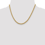Gold (10K & 14K) Semi-Solid Diamond-Cut Rope Chain - 14k Yellow Gold / 18 in / 3.3 mm