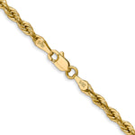Gold (10K & 14K) Semi-Solid Rope Chain - 14k Yellow Gold / 16 in / 3 mm