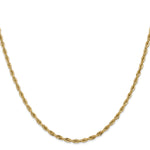 Gold (10K & 14K) Semi-Solid Rope Chain - 14k Yellow Gold / 16 in / 2.8 mm