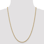 Gold (10K & 14K) Semi-Solid Rope Chain - 14k Yellow Gold / 24 in / 2.8 mm