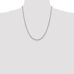 Gold (14K) Semi-Solid Round Box Chain - 14k White Gold / 22 in / 1.5 mm