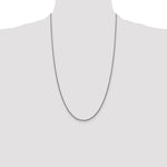 Gold (14K) Semi-Solid Round Box Chain - 14k White Gold / 26 in / 1.5 mm