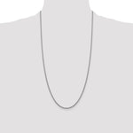 Gold (14K) Semi-Solid Round Box Chain - 14k White Gold / 28 in / 1.5 mm