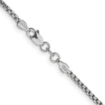 Gold (14K) Semi-Solid Round Box Chain - 14k White Gold / 16 in / 1.75 mm