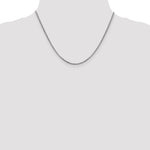 Gold (14K) Semi-Solid Round Box Chain - 14k White Gold / 18 in / 1.75 mm