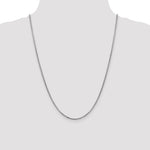 Gold (14K) Semi-Solid Round Box Chain - 14k White Gold / 24 in / 1.75 mm