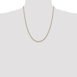 Gold (14K) Semi-Solid Round Box Chain - 14k Yellow Gold / 22 in / 1.5 mm