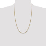 Gold (14K) Semi-Solid Round Box Chain - 14k Yellow Gold / 26 in / 1.5 mm