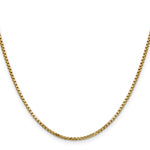 Gold (14K) Semi-Solid Round Box Chain - 14k Yellow Gold / 16 in / 1.75 mm