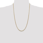 Gold (14K) Semi-Solid Round Box Chain - 14k Yellow Gold / 26 in / 1.75 mm