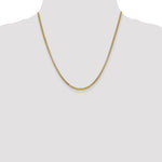 Gold (14K) Semi-Solid Round Box Chain - 14k Yellow Gold / 20 in / 2.45 mm