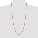 Gold (14K) Semi-Solid Round Box Chain - 14k Yellow Gold / 30 in / 2.45 mm